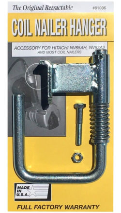 coil nailer hanger yellow package
