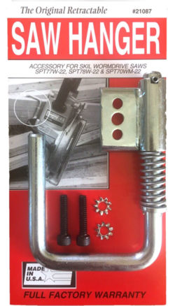 saw hanger red packaging