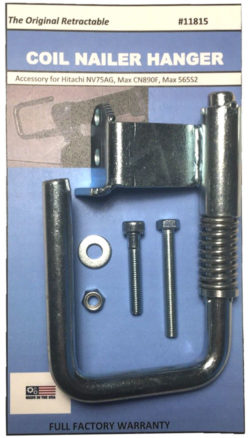 coil nailer hanger light blue toolhangers